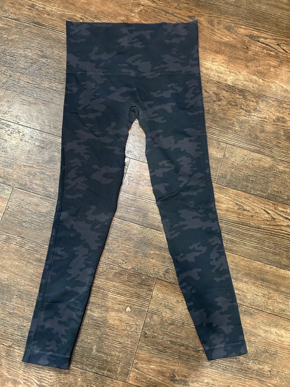 Spanx High-Waist Black Camo Leggings